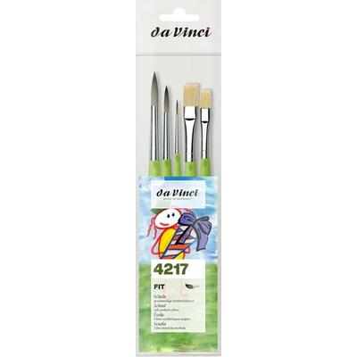 da Vinci Pinselset FIT SYNTHETICS & SYNTHETICS BRISTLE 4217, grün, 5er Set