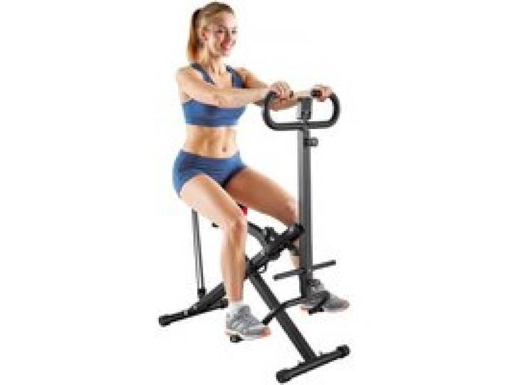 VEVOR Kniebeugenmaschine für tiefe Kniebeugen, zusammenklappbares Trainingsgerät, Gesäßtrainer mit 5-stufig verstellbarem Sitz, Heimtrainingsgerät für Gesäß & Beine, Glute Machine Schwarz