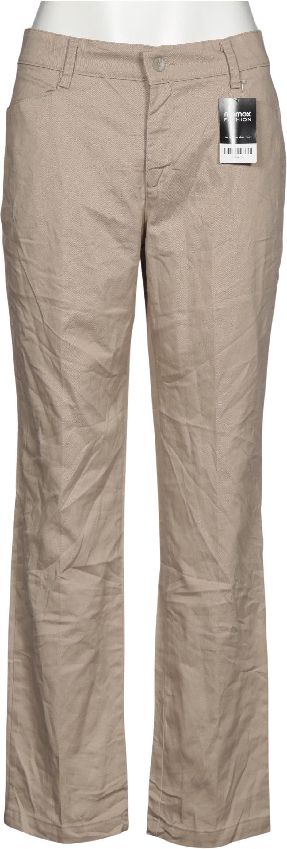 Lee Damen Stoffhose, Beige, Gr. XL (US 12), Baumwolle / Elasthan - Second Hand