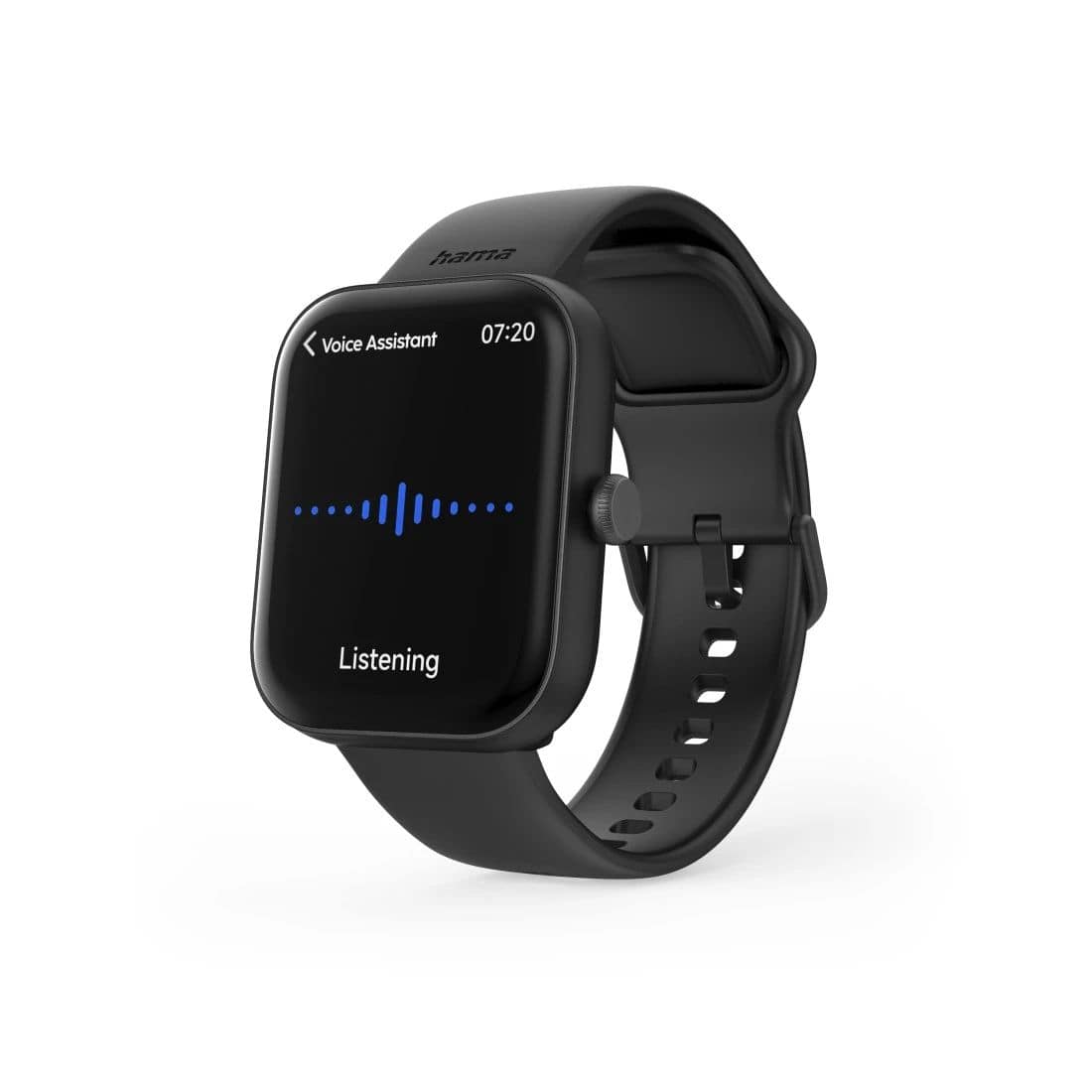 Hama 178614 5000 47 mm Smartwatch Rechteckig IP68 (Schwarz) 00178614