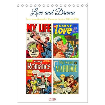 Love and Drama (Tischkalender 2026 DIN A5 hoch), CALVENDO Monatskalender