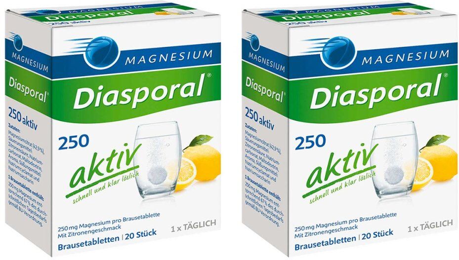 Magnesium Diasporal 250 Aktiv Brausetabletten