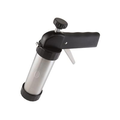 Gebäckpresse, schwarz (edelstahlfarben, schwarz), L:22cm, Edelstahl, Kunststoff, DR. OETKER KÜCHENHELFER, Gebäckpressen