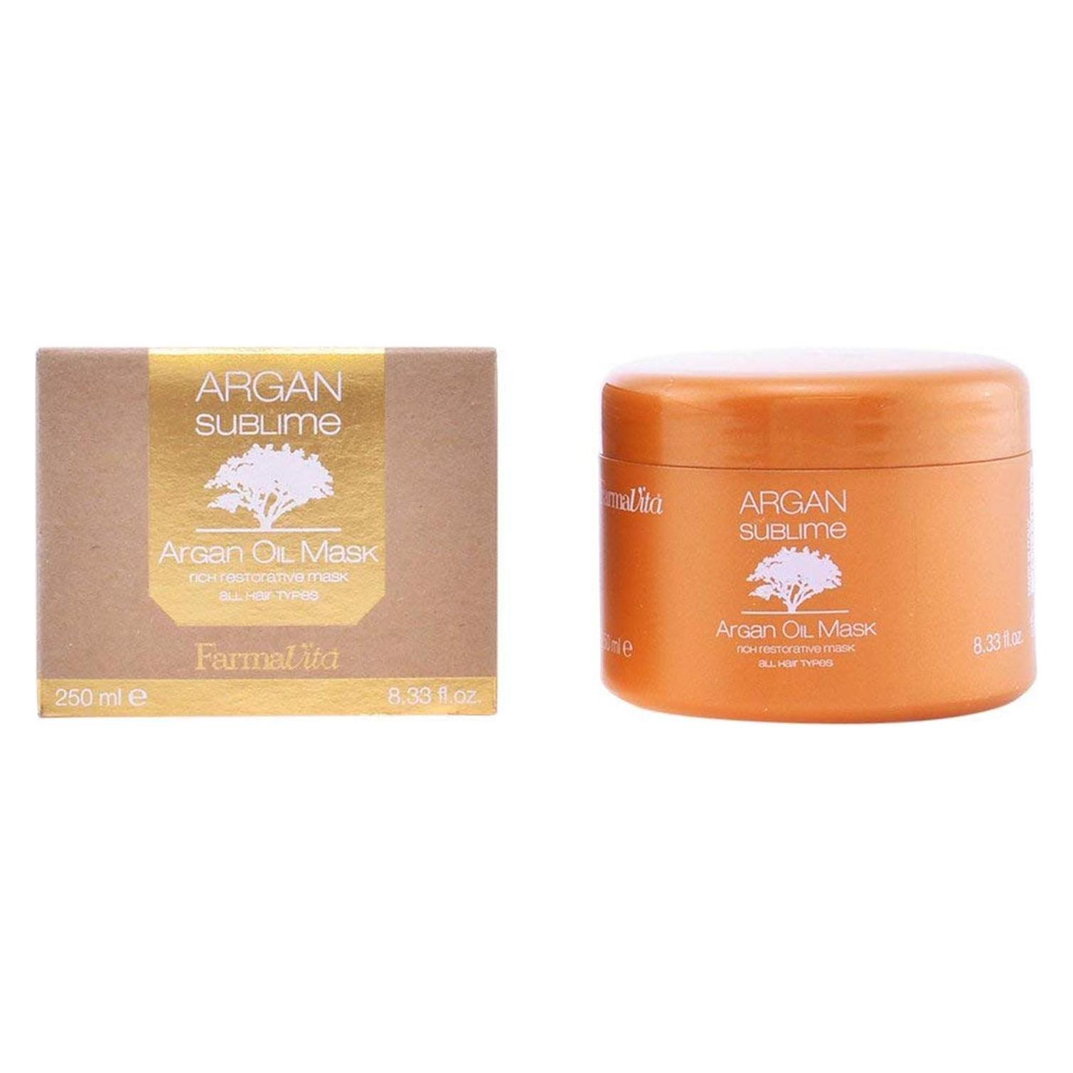 Farmavita Argan Sublime Argan Oil Mask 250ml, Frauen, Alle Haare, Alle Farben, 250 ml, Feuchtigkeits (250 ml) (8022033004819)