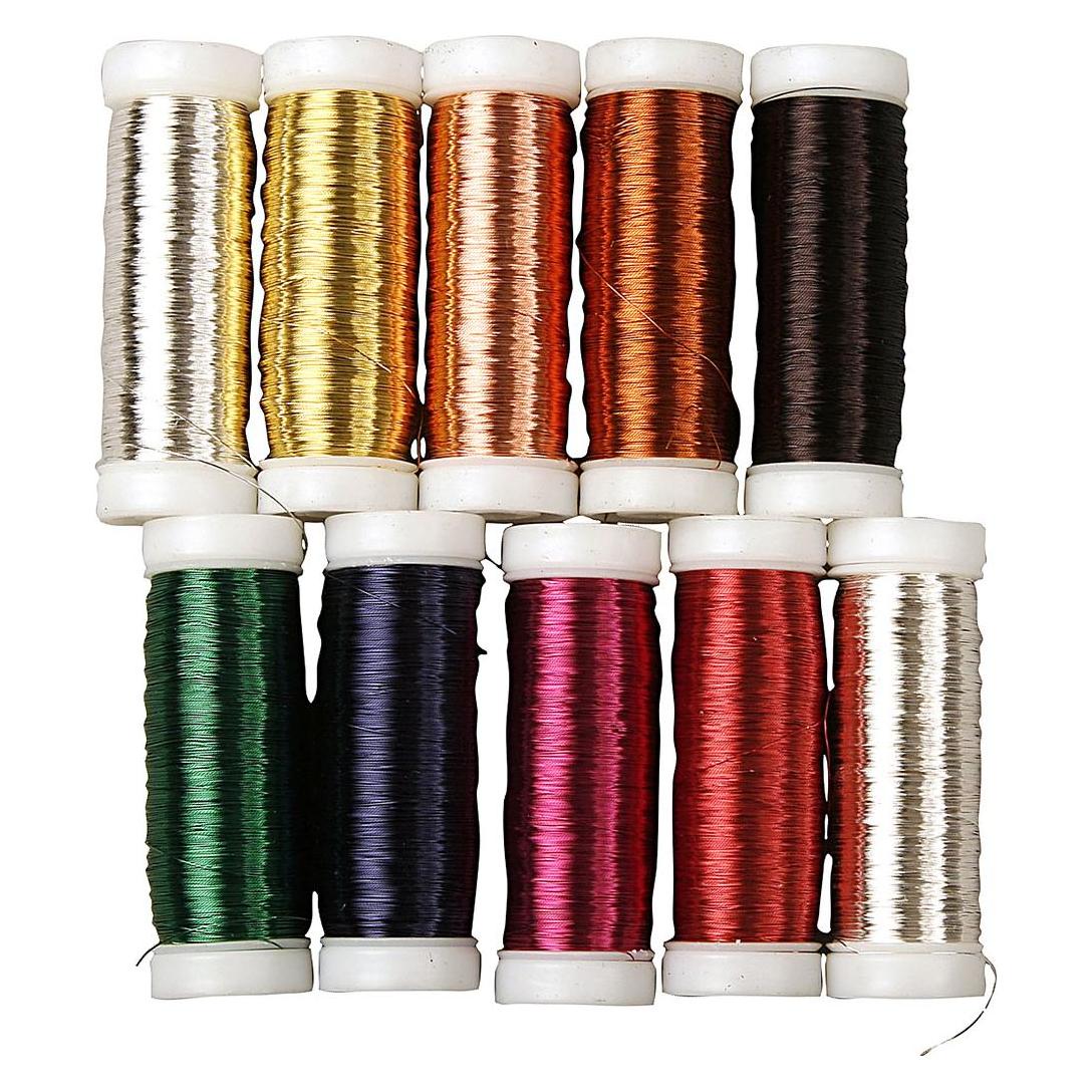 Creativ Company Blumendraht 10 Rollen à 50 g Mehrfarbig (12.50 m) (51750)