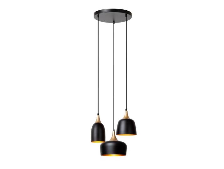 Suspension aluminium 3 lumières noire