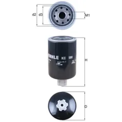 Kraftstofffilter MAHLE KC 580