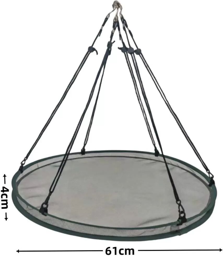 INF Outdoor-Vogelfutterspender mit Fiberglas-Netz – Hängende Samenauffangschale M
