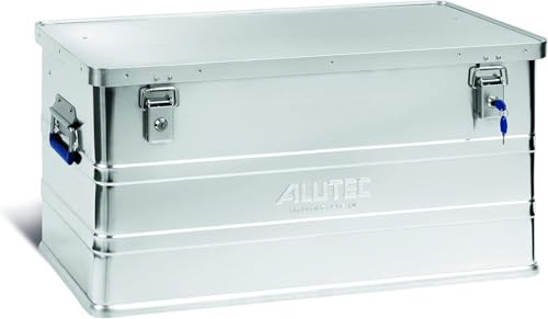 Alutec München Classic Aluminium Box met Cilinderslot, Zilver, B/D/H: 78 x 38 x 38 cm