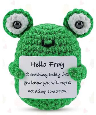 Inspired Living Cozy Comfort Crochet Buddy Mini Emotional Support Plush Decor 9