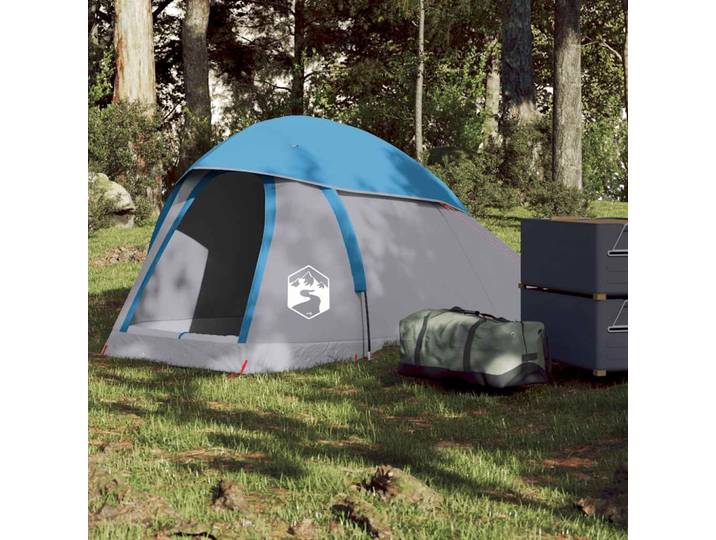vidaXL Kuppel-Campingzelt 1 Person Blau Wasserdicht