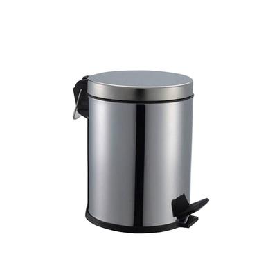 Aqua Blue Treteimer Mülleimer 3L Chrom
