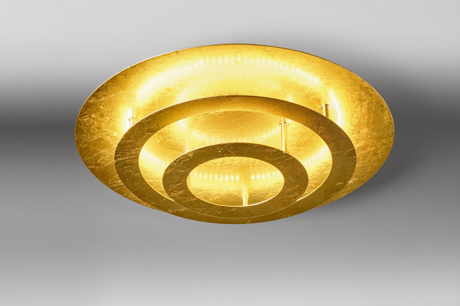 LupiaLicht LED-Deckenleuchte CIRCLE 40cm Blattgold 2825-1-38 4260489574669