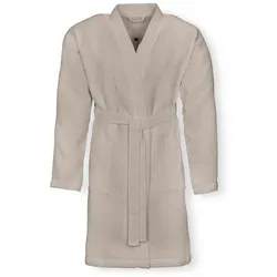 Collection Noblesse Bademantel Piquee S/M Baumwolle Grau Taupe S / M