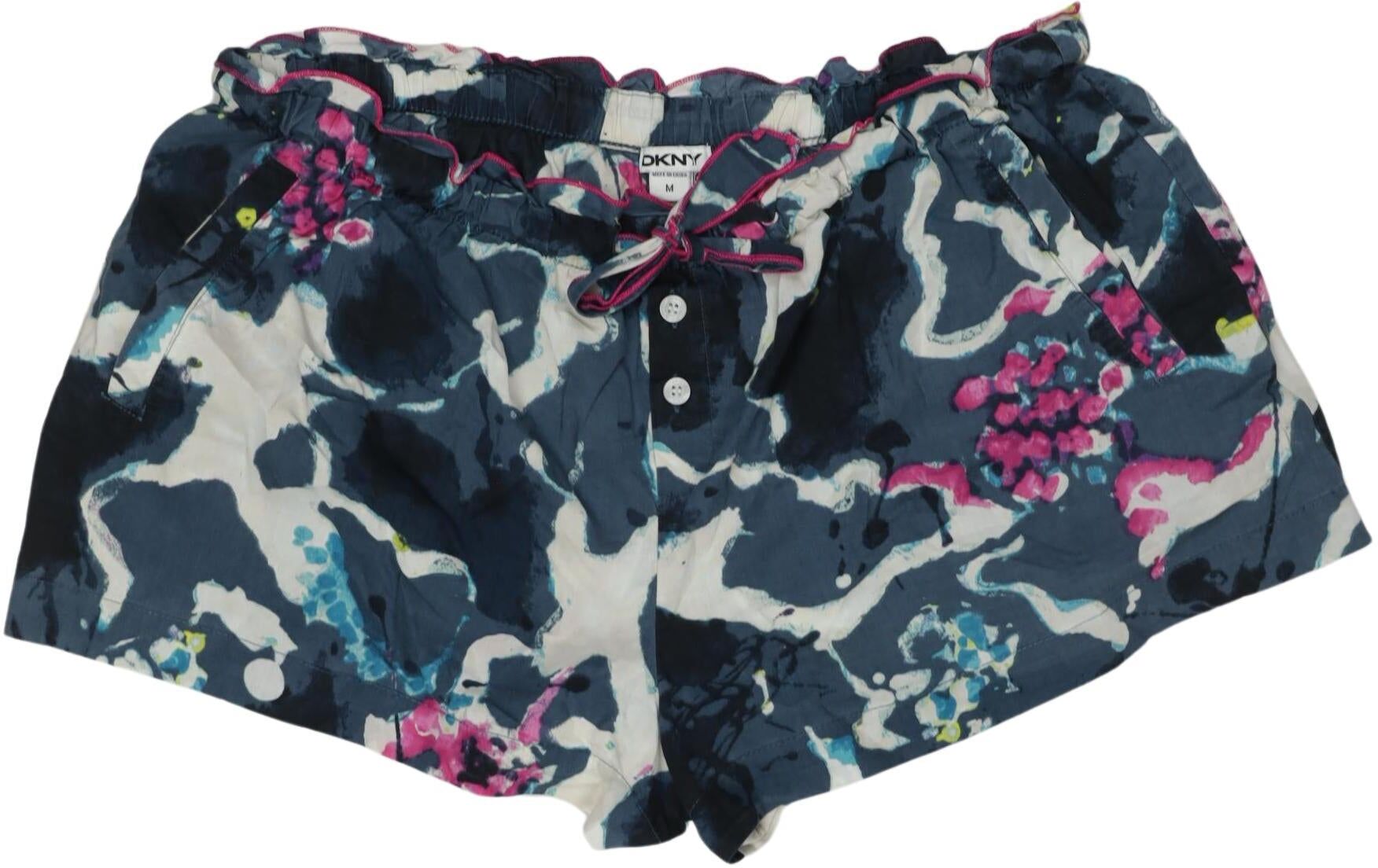 Dkny C Damen Shorts, Mehrfarbig, Gr. M, Baumwolle - Second Hand