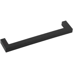 Halcö, Möbelgriff, Möbelgriff Schubladengriff Ischgl LA 128mm, Breite 140mm, Schwarzstahl