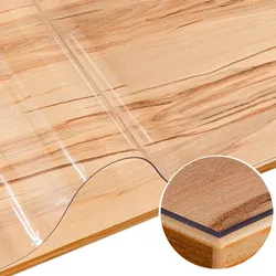 Tischfolie Tischschutzfolie transparente Tischdecke durchsichtig 1,5 mm Schutzfolie Tisch glasklar - 70 cm, 125 cm
