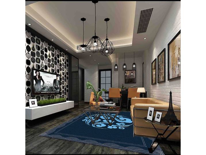 Tapis traditionnel chinois à motif de nuages et de vagues, symbole de bon augure, écologique, facile d'entretien, sans perte, décoration douce pour la maison