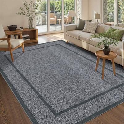 Garvee Rugs for Living Room Non Slip Durable Floor Washable Carpet for High Traffic Areas Indoor Rug for