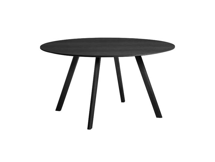 HAY CPH25 2.0 Esstisch Ø120 cm Black-lacquered oak veneer