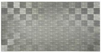 Fasade FASÄDE Quattro 4-foot x 8-foot PVC Wall Panel in Crosshatch Silver