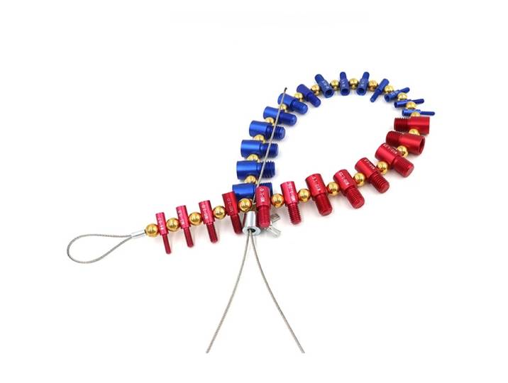 Ensemble de 26 pièces en acier inoxydable, jauge de mesure de haute précision en aluminium, écrou et boulon, jauge d'identification, inspecteur