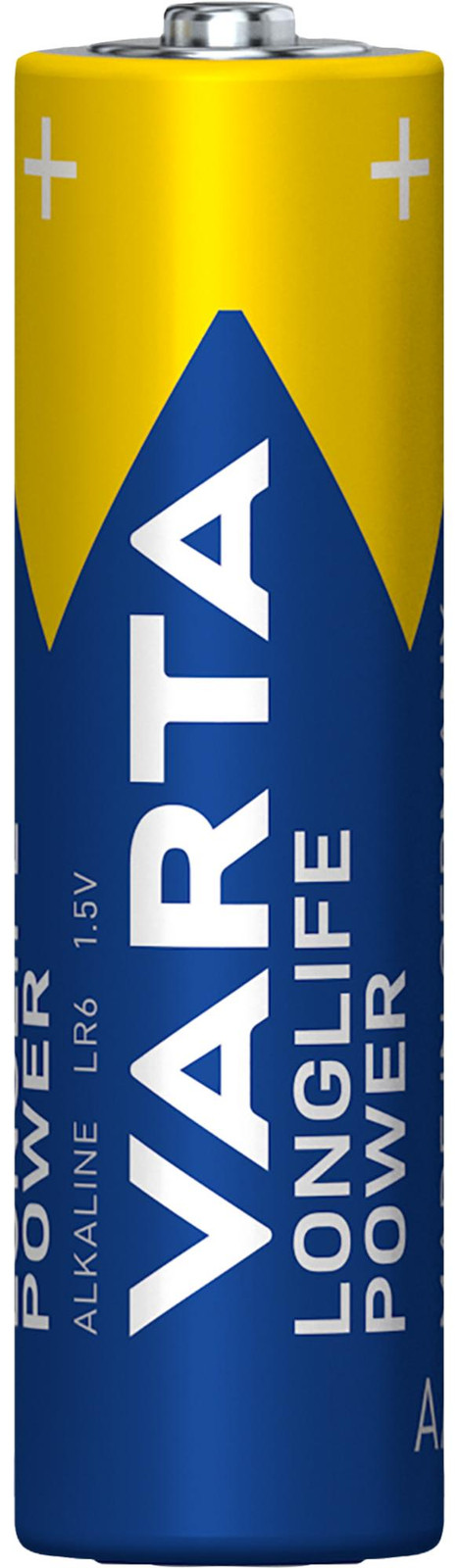 Varta Alkaline batterij Longlife Power Mignon AA, 12 stuks