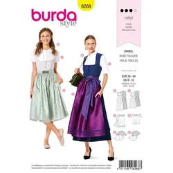 burda Schnitt 6268 "Dirndl", klassisch