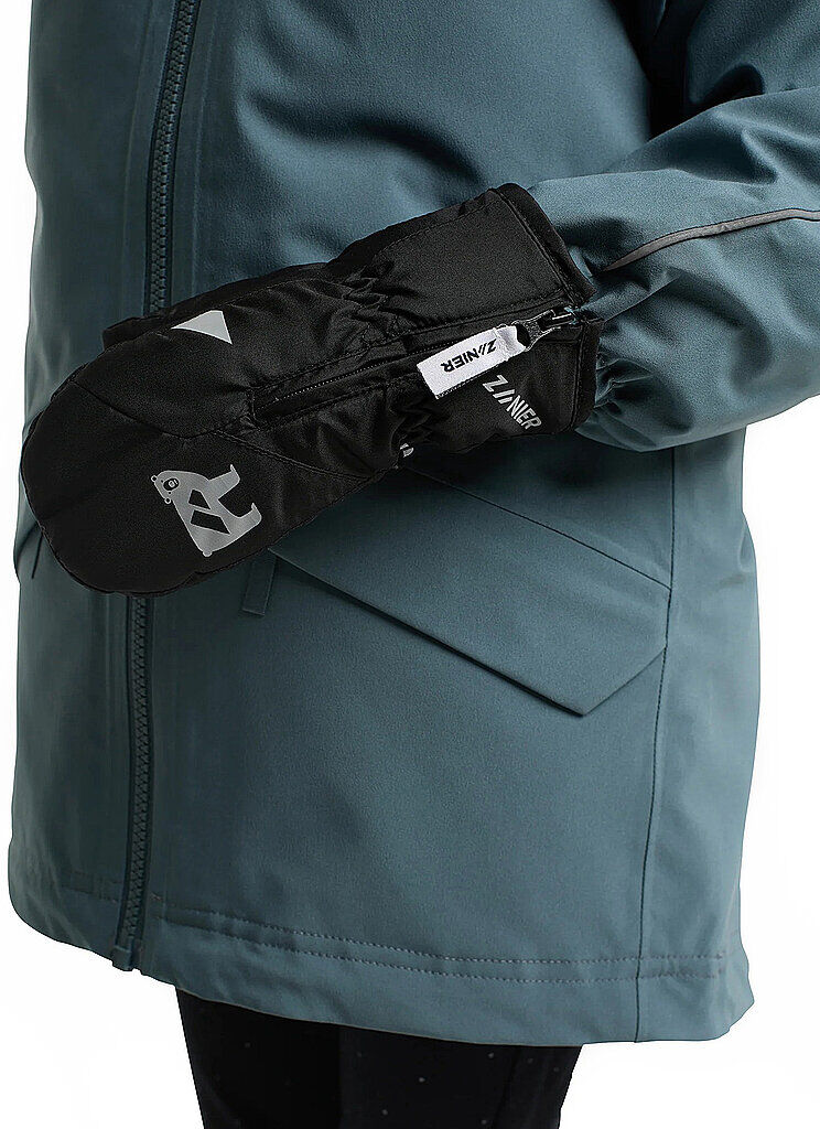 ZANIER Mädchen Skifauster Mitten schwarz   2 B