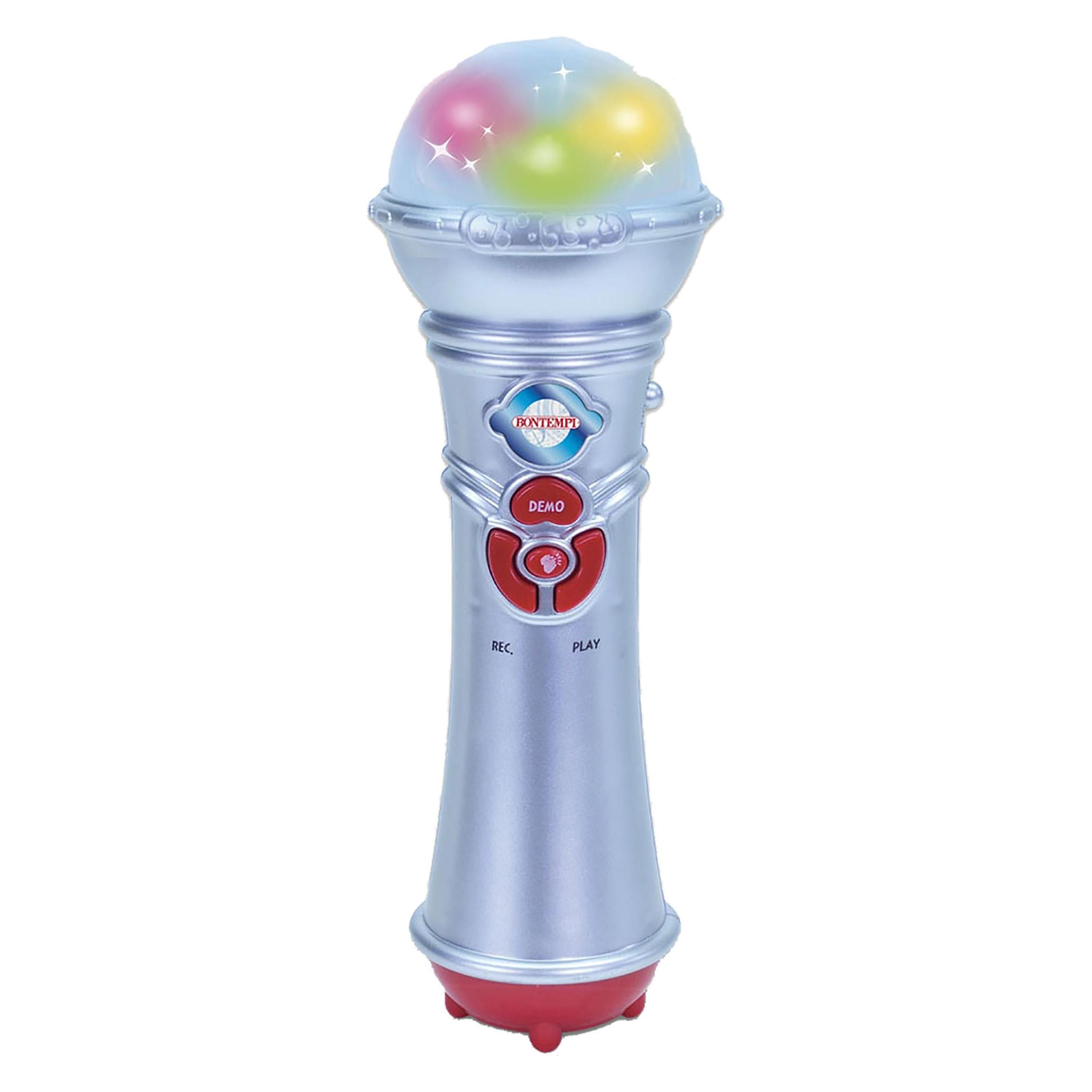 Bontempi Karaoke-Mikrofon mit Aufnahmefunktion (Multilingual) (412720)