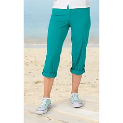 Baumwoll-Mix-Hose in petrol in Größe 54 von DW-Shop, Petrol, 54