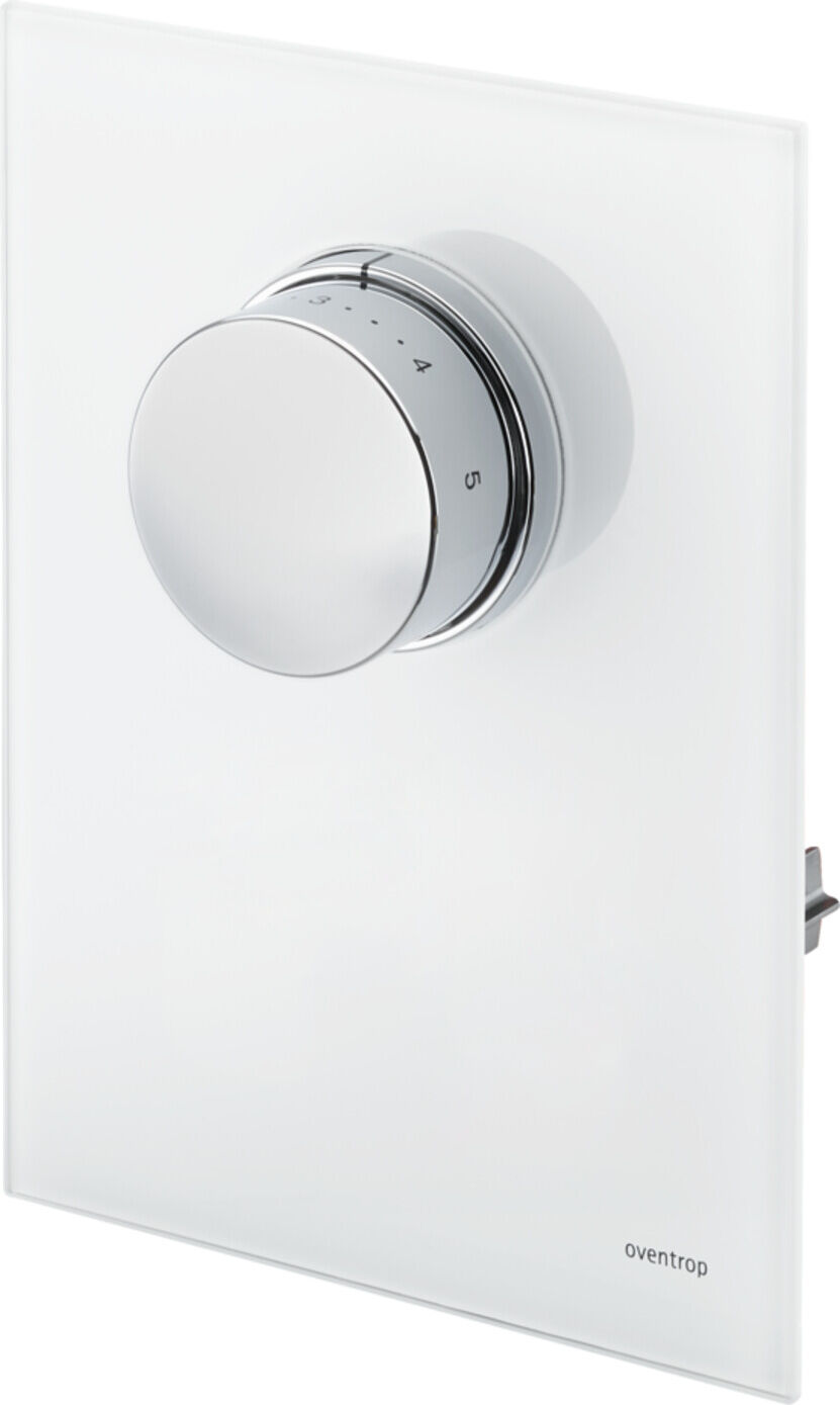 Oventrop Abdeckung Unibox T RTL Echtglas weiß, mit Thermostat (1022777)