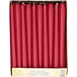 PAPSTAR Kerzen 25 cm bordeaux