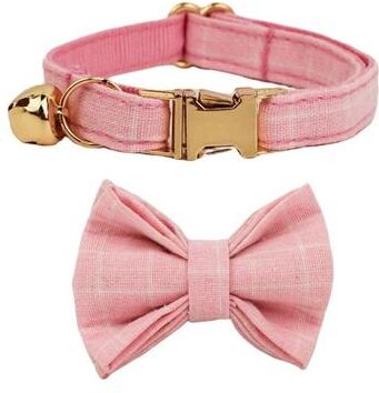 Inspire Essentials Personalized Bow Cat Collar With Safety Buckle And Name Tag 6