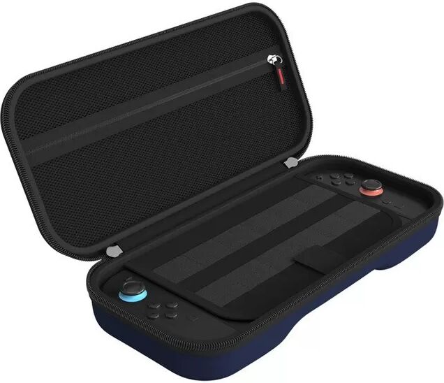 INF Étui de transport protecteur compatible avec Nintendo Switch 2 - Sac de voyage avec 12 emplacements pour cartes de jeu Bleu