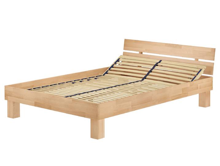Überlanges Doppelbett Buche Massiv 160 x 220 cm Überlänge Holzbett