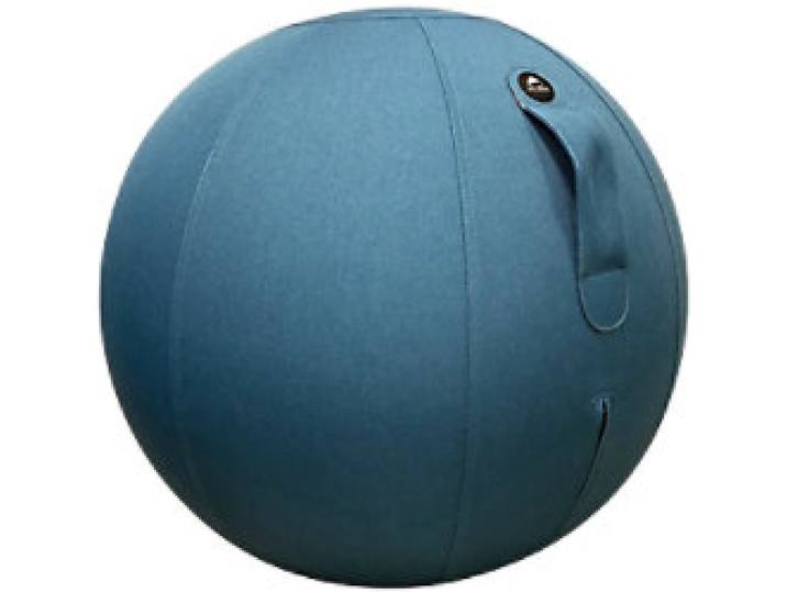 Alba Ergoball Ergonomischer Sitzball Stoff Blau 120 kg MHBALL B 65 mm x 65 mm