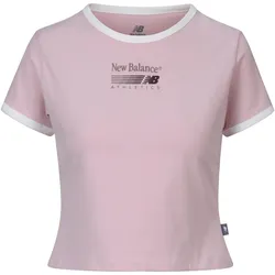 NEW BALANCE Croptop Damen | Gr. L | rosa - rosa