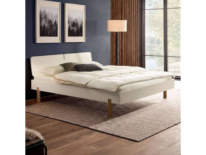 HOMELIV. Bett Talea Komfort 140x200cm Wildeiche modern, Mit Kopfteil