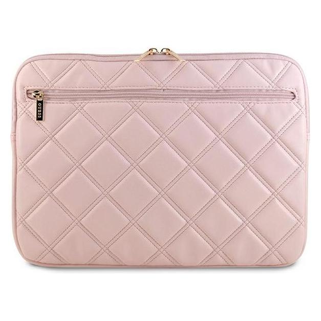 Guess Sleeve GUCS14ZPSQSSGP 14" różowy/pink Quilted 4G (14") (1467198017)