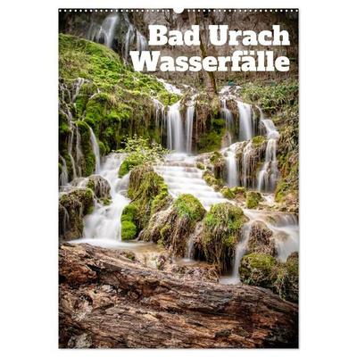 Bad Urach Wasserfälle (Wandkalender 2027 DIN A2 hoch), CALVENDO Monatskalender