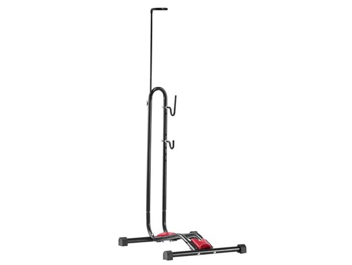 VEVOR Support à Vélo Compatible avec VTT et Vélos 406\,4-700 mm\, Porte-vélos Autoportant\, Support de Rangement de Bicyclette Vertical et Horizontal\, Range Vélo Sol pour Espace Réduit\, Entrée\, Garage