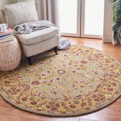 SAFAVIEH Handmade Heritage Traditional Kerman Wool Rug