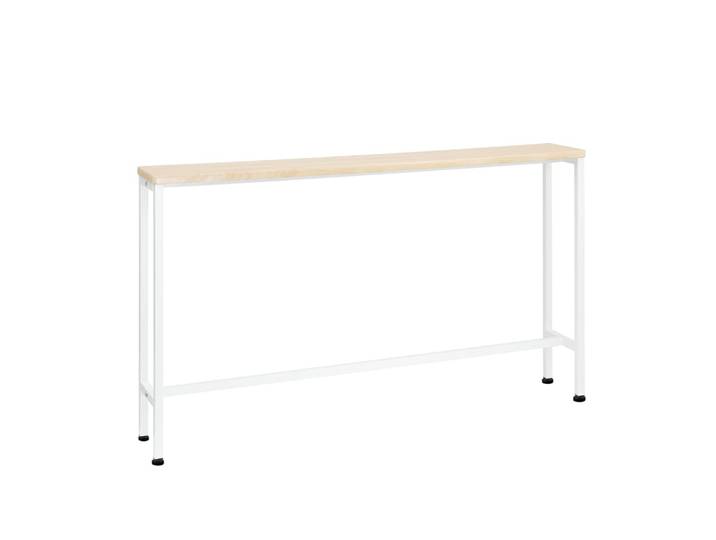 Table console effect bois cadre en fer