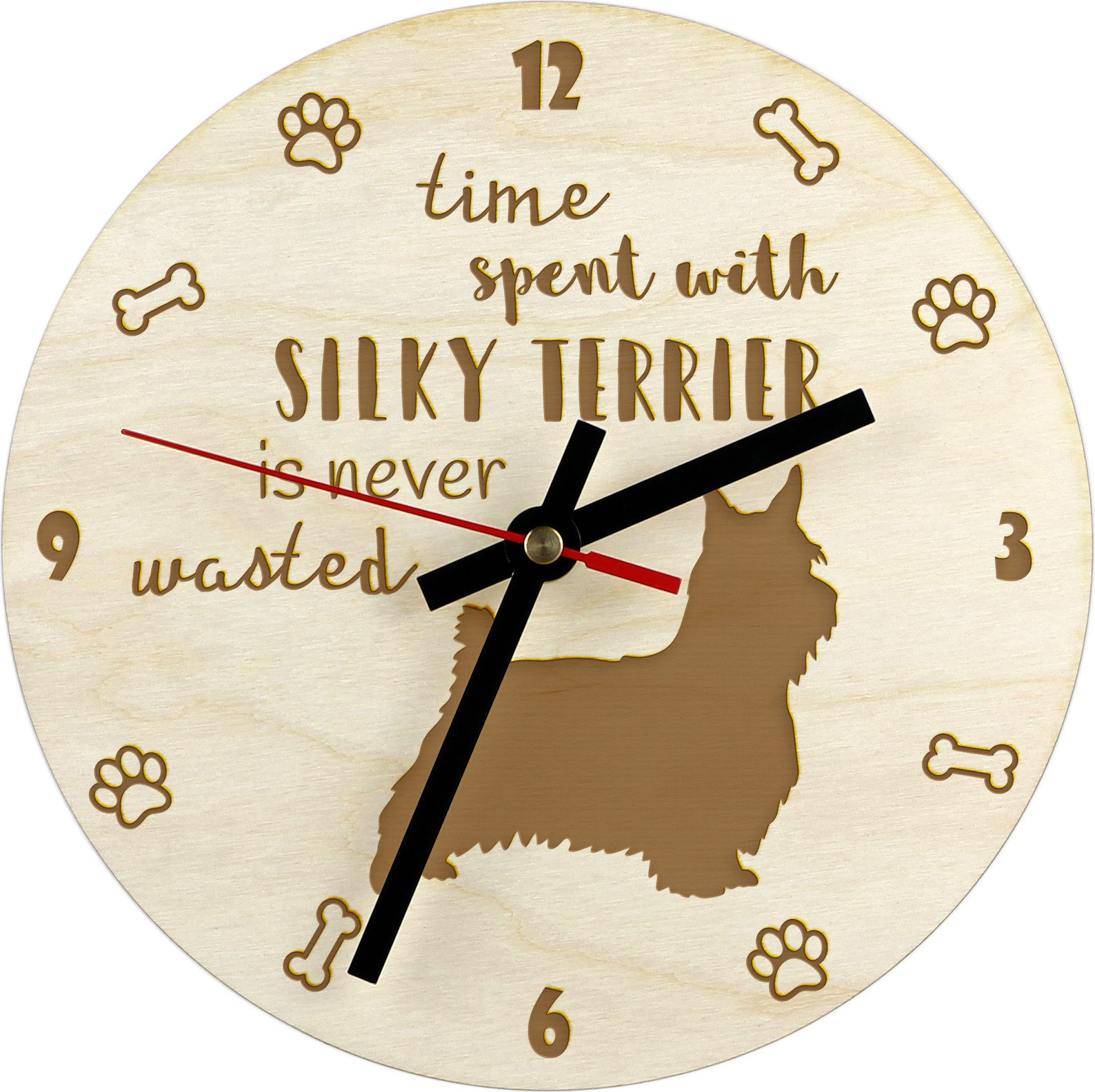 Art-Dog Wandklok Silky Terrier