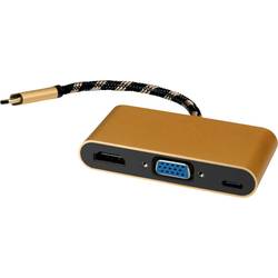 ROLINE GOLD Display Adapter USB Typ C - VGA / HDMI / C (PD) 12.03.3155