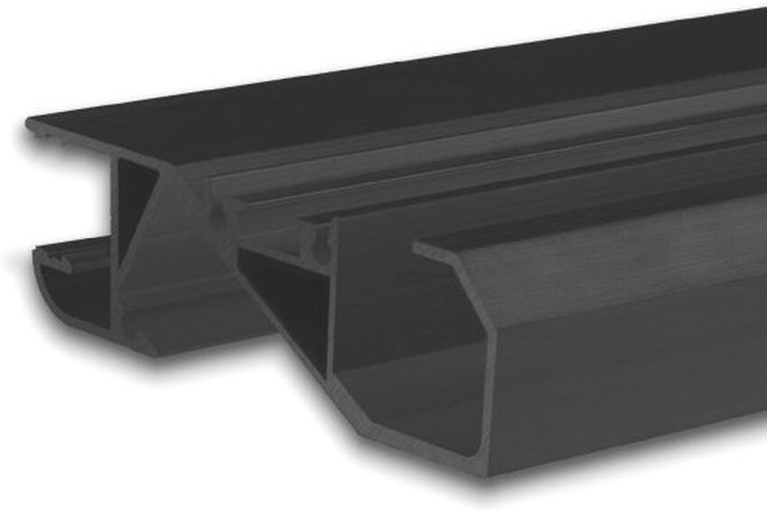 Isoled Led Sockelleistenprofil Hide Bottom Schwarz Ral 9005