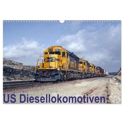 US Diesellokomotiven (Wandkalender 2026 DIN A3 quer), CALVENDO Monatskalender