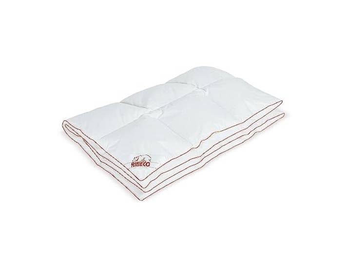 RIBECO GERMANY 200x220 cm leicht Daunenbett Allergikergeeignet, Natur Daunen Decke
