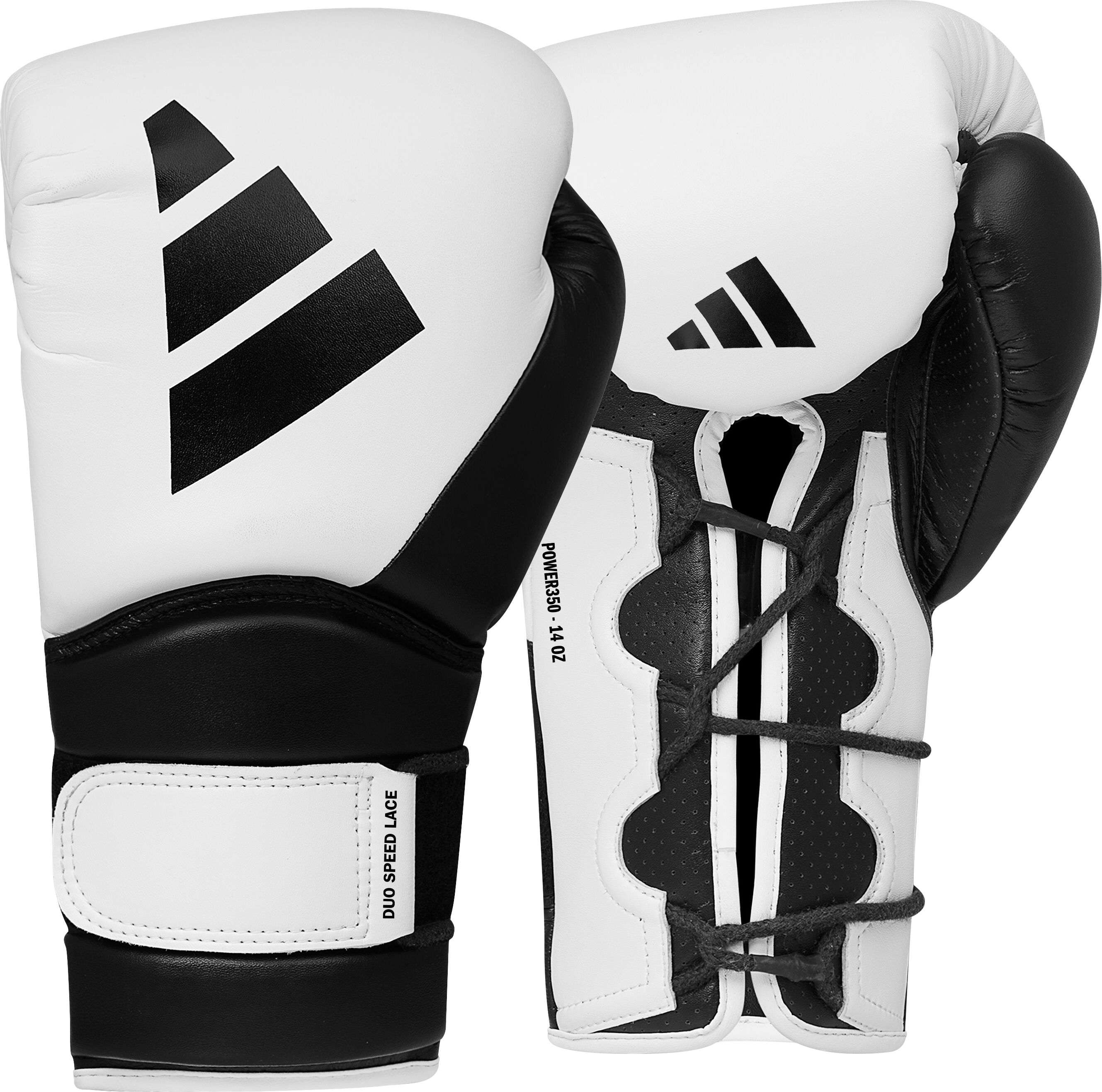 Boxhandschuhe ADIDAS PERFORMANCE "adidas Power 350 Training Gloves" Gr. 16, schwarz-weiß (weiß, schwarz), Boxhandschuhe, 16 16, Microfaser, Boxhandschuhe